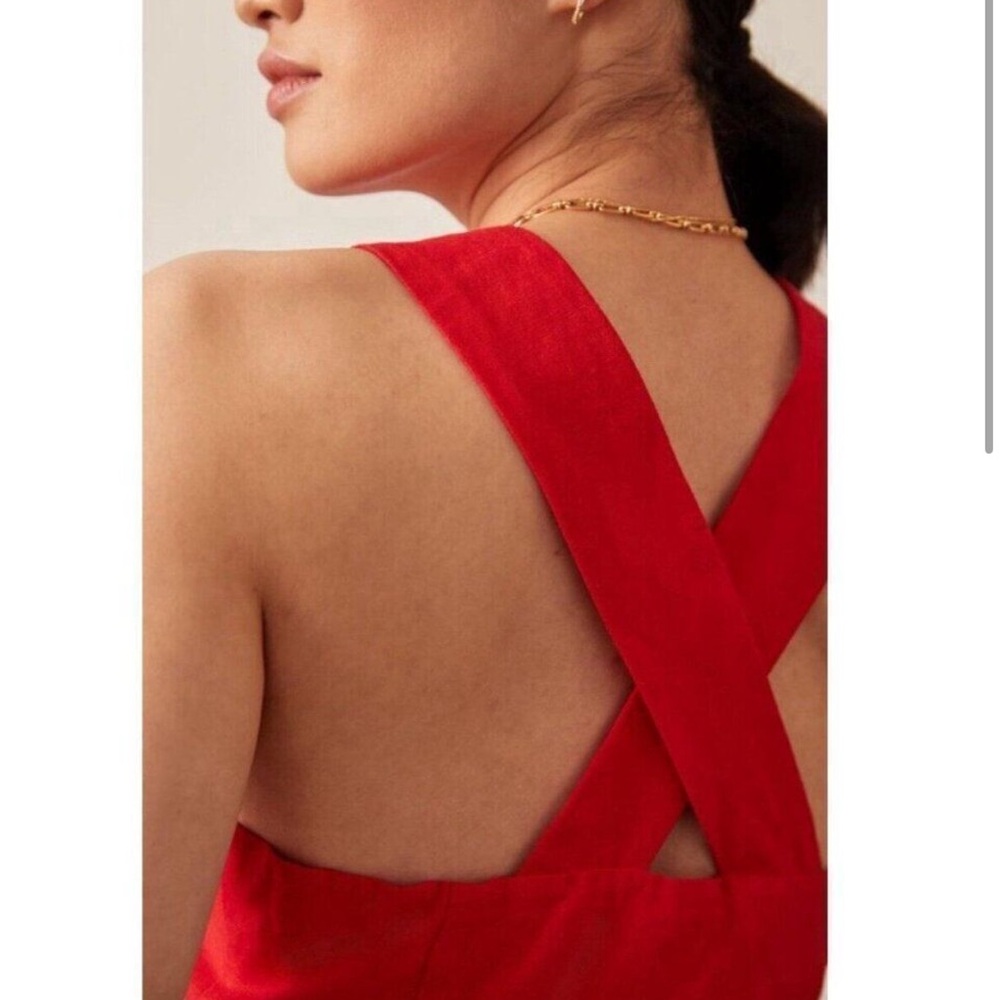 MARE MARE X ANTHROPOLOGIE RED VEST SUMMER VIBES - Picture 6 of 11